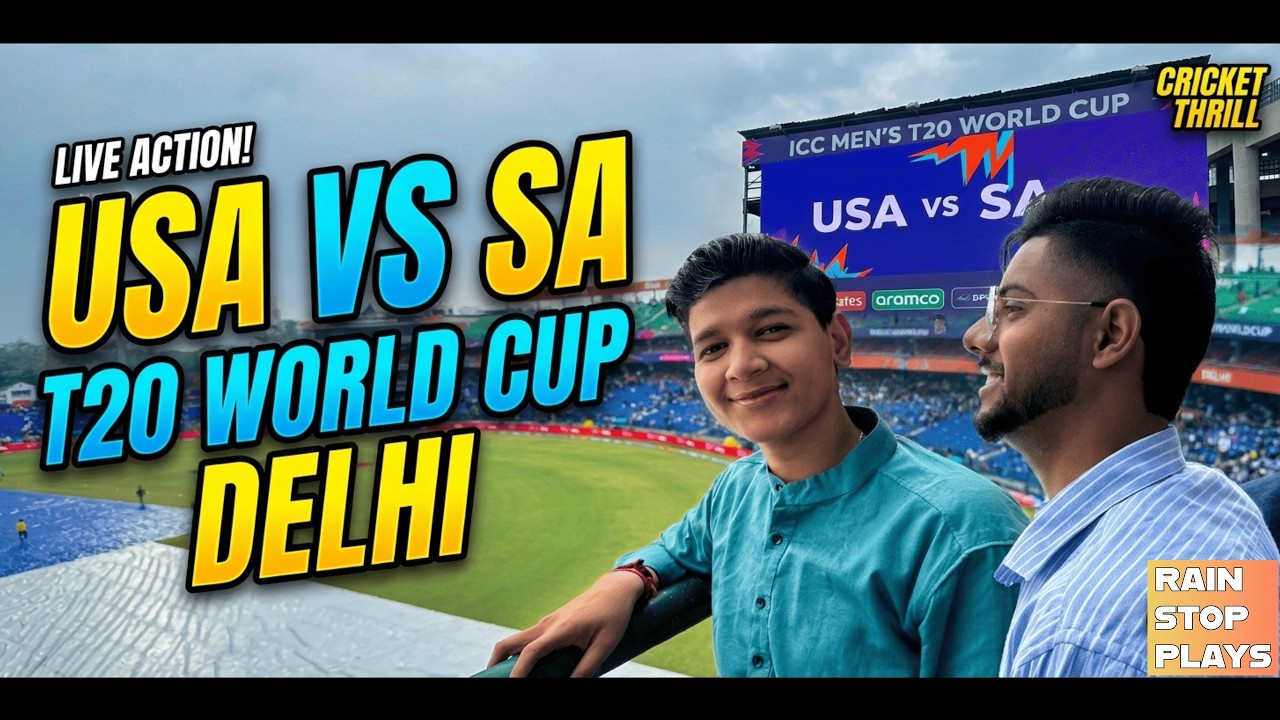 MY FIRST EXPERIENCE IN T20 WORLD CUP IN ARUN JAITLEY STADIUM | UAE vs SA | LIVE IN DELHI