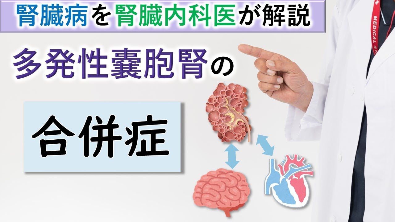 【腎臓内科医が解説】多発性嚢胞腎の合併症【脳動脈瘤】【心臓弁膜症】