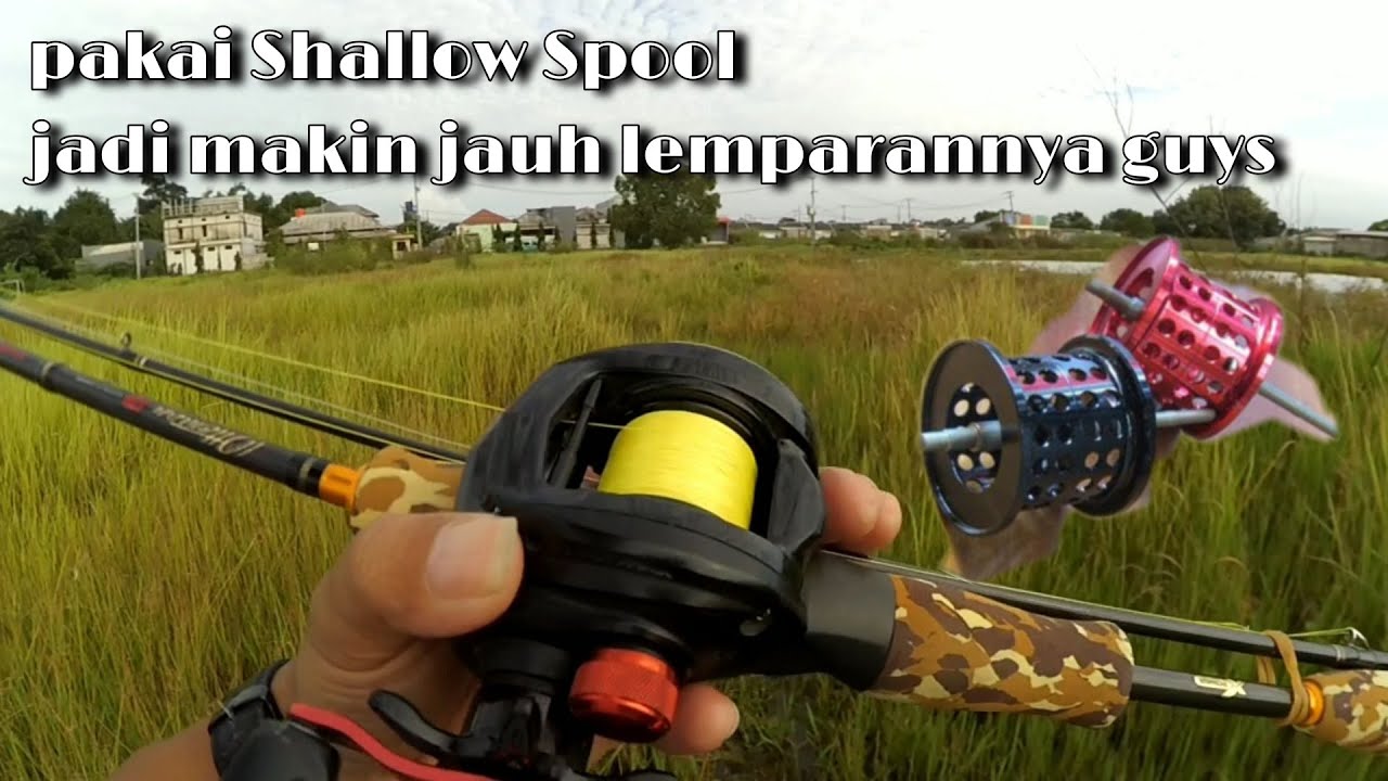 CASTING GABUS SPOT DITENGAH-TENGAH PERUMAHAN, REEL ABU GARCIA BLACK MAX PAKAI SHALLOW SPOOL