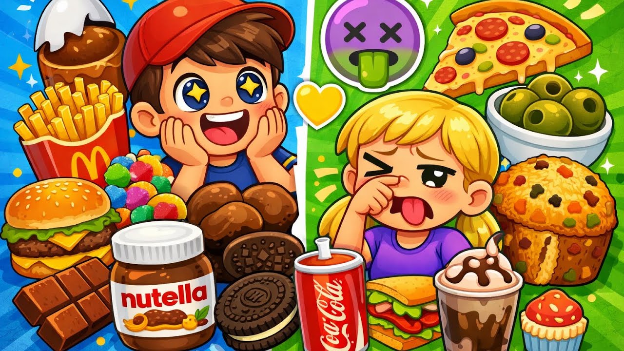 QUAL COMIDA VOCÊ AMA ou ODEIA? 🍕🍫🤢 | Quiz Divertido