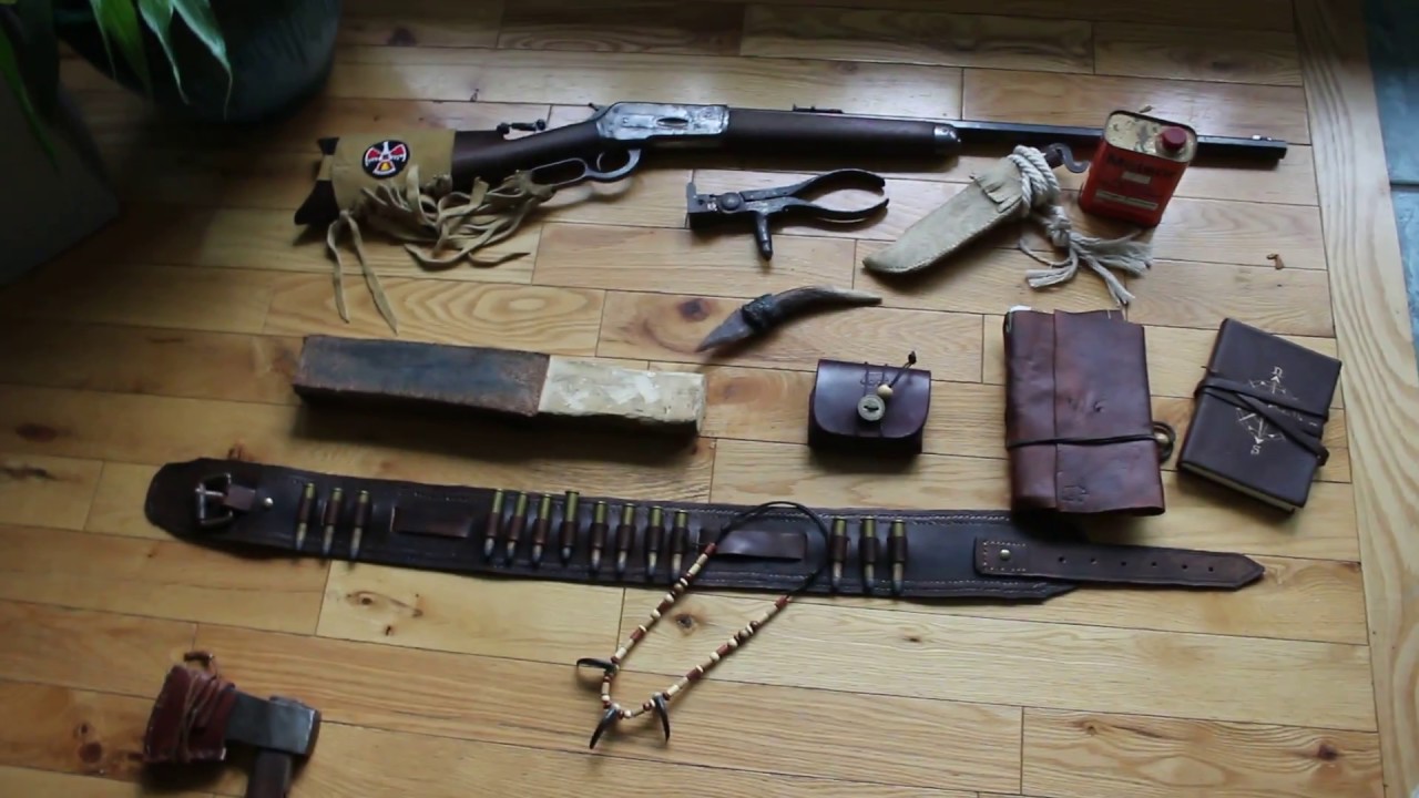Leather Projects for the Woodsman/Hunter/Bushcrafter. Sheaths, Journals, Stock Covers, Lever Fringe.