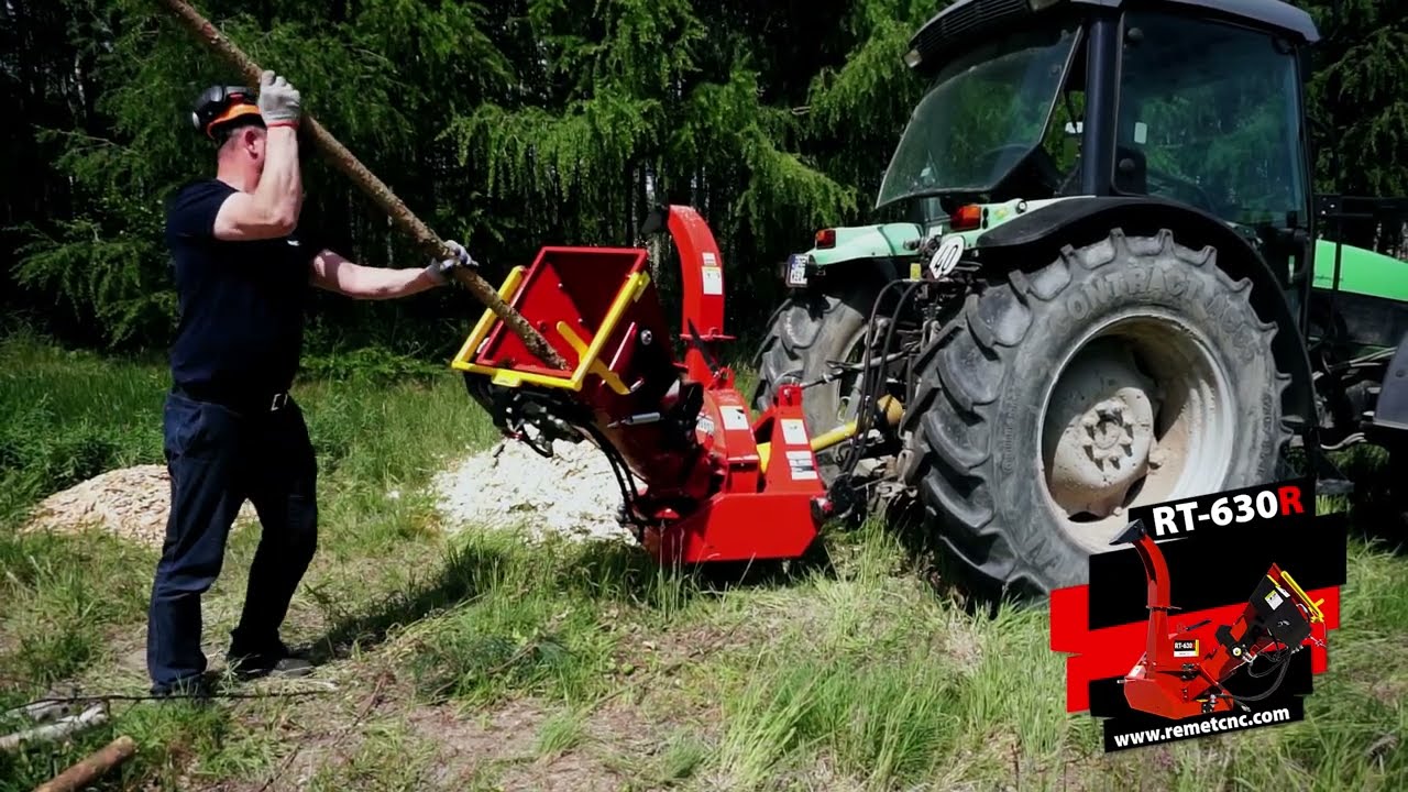 Chrust czy zrębka? :) Rębak tarczowy RT-630R z hydrauliczną rolka wciągającą :)