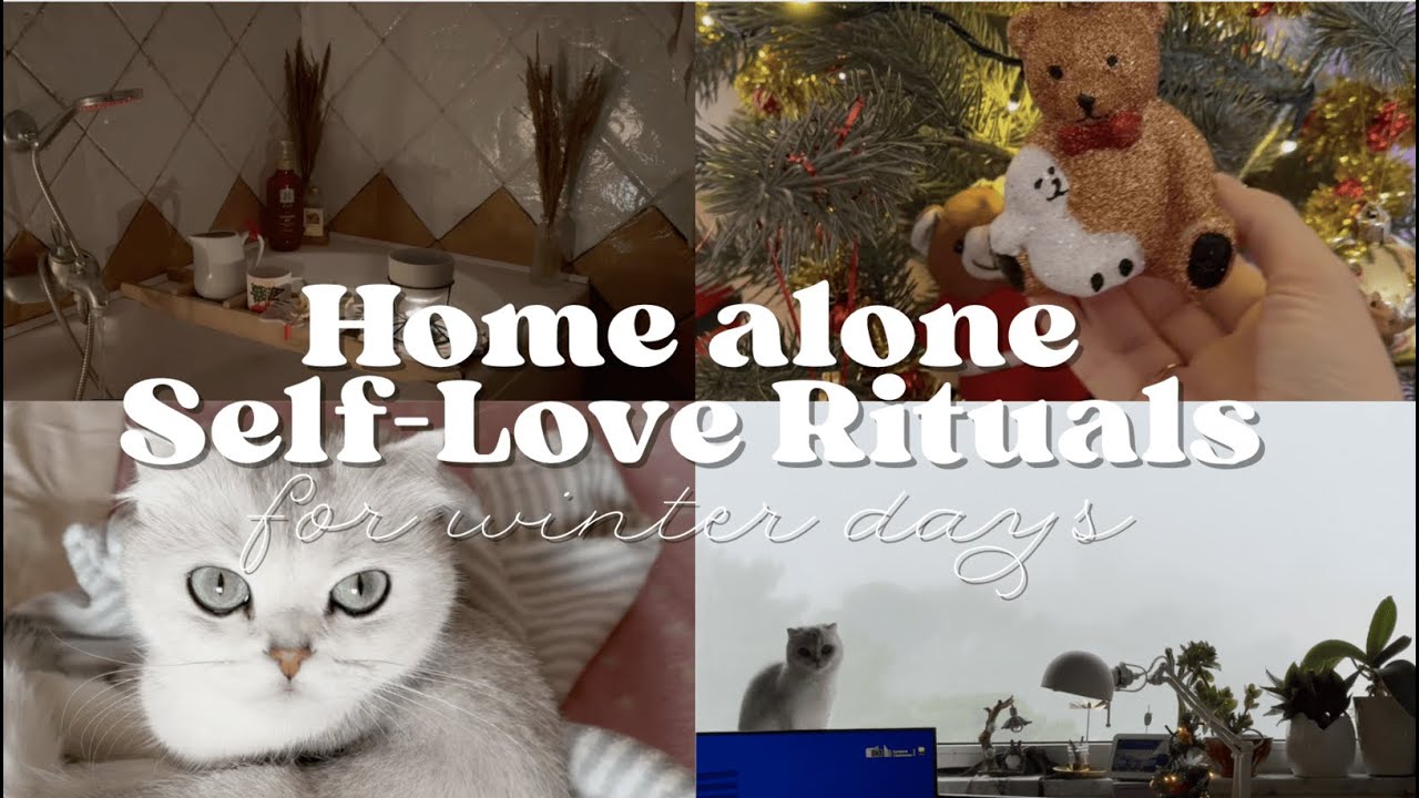 Home alone self-love rituals with my cat 🪷 Daily little things | Cooking korean soup | Hot bath 