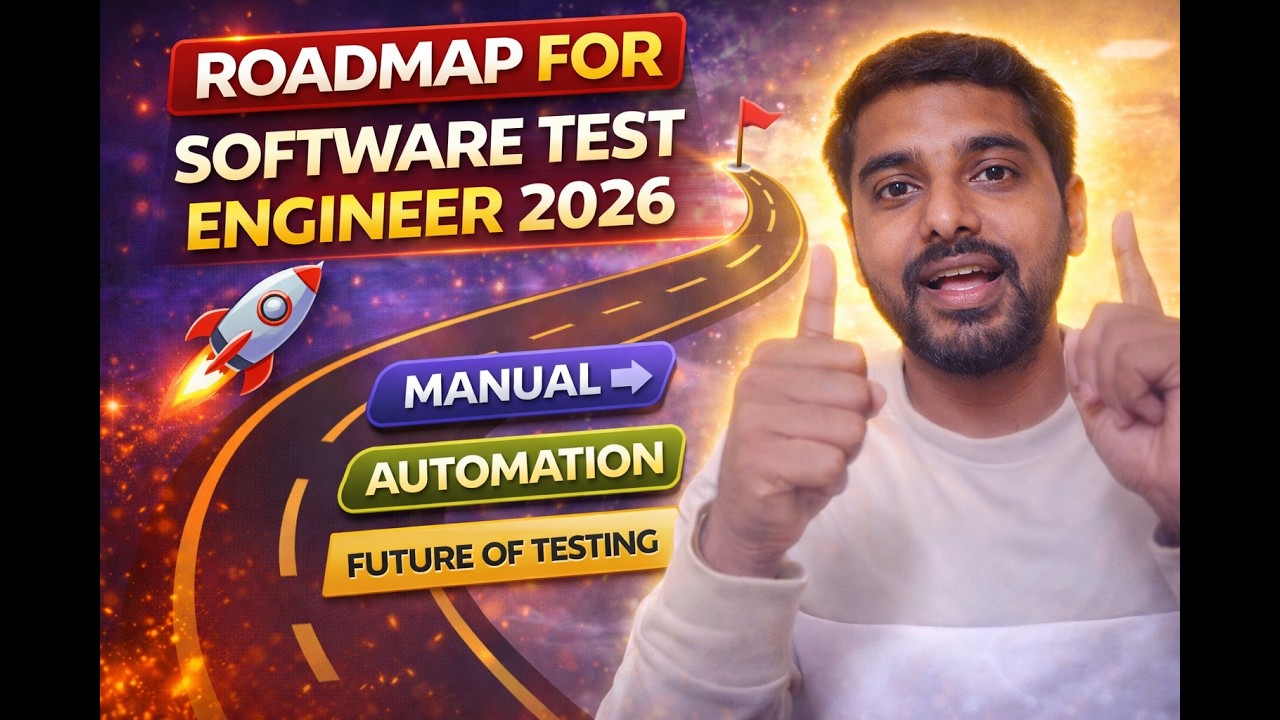🚀 Roadmap for Software Test Engineer Role 2026 | Manual to Automation | Future of QA Testing