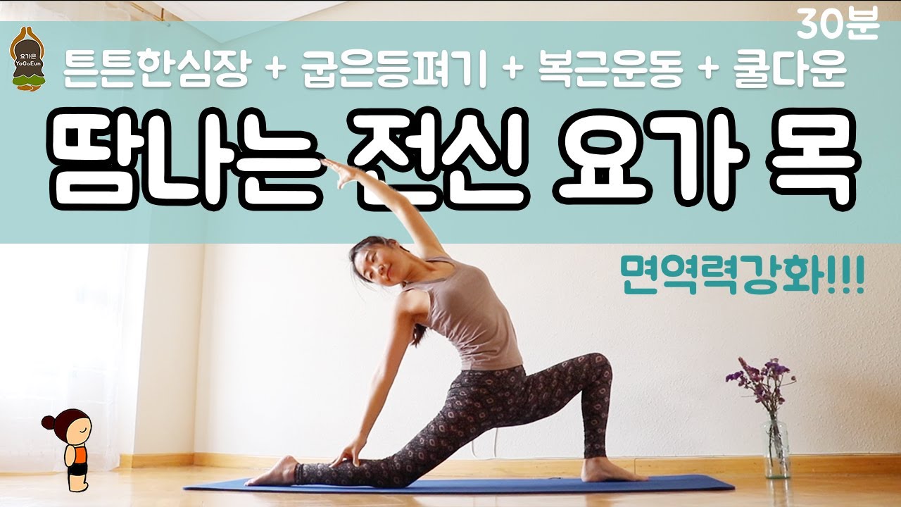 (요가은) 땀나는 전신요가 목요일 / 면역력강화, 튼튼한심장, 굽은등펴기, 복근운동, 쿨다운스트레칭