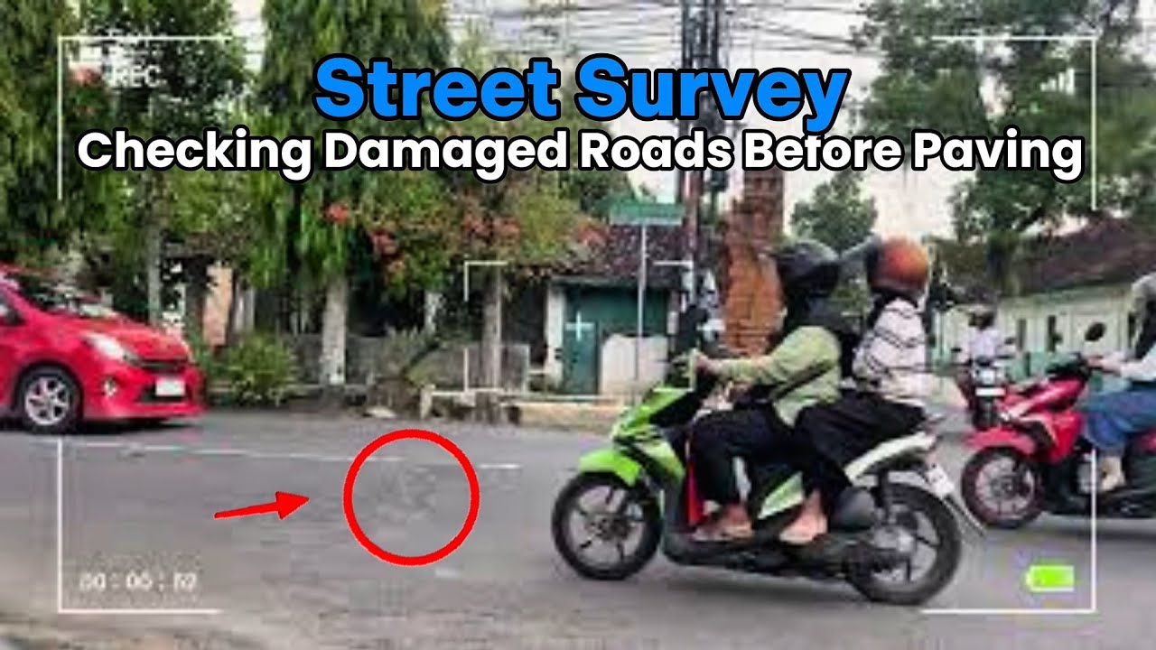 Road Survey: Checking Road Damage Conditions Before Asphalt Paving