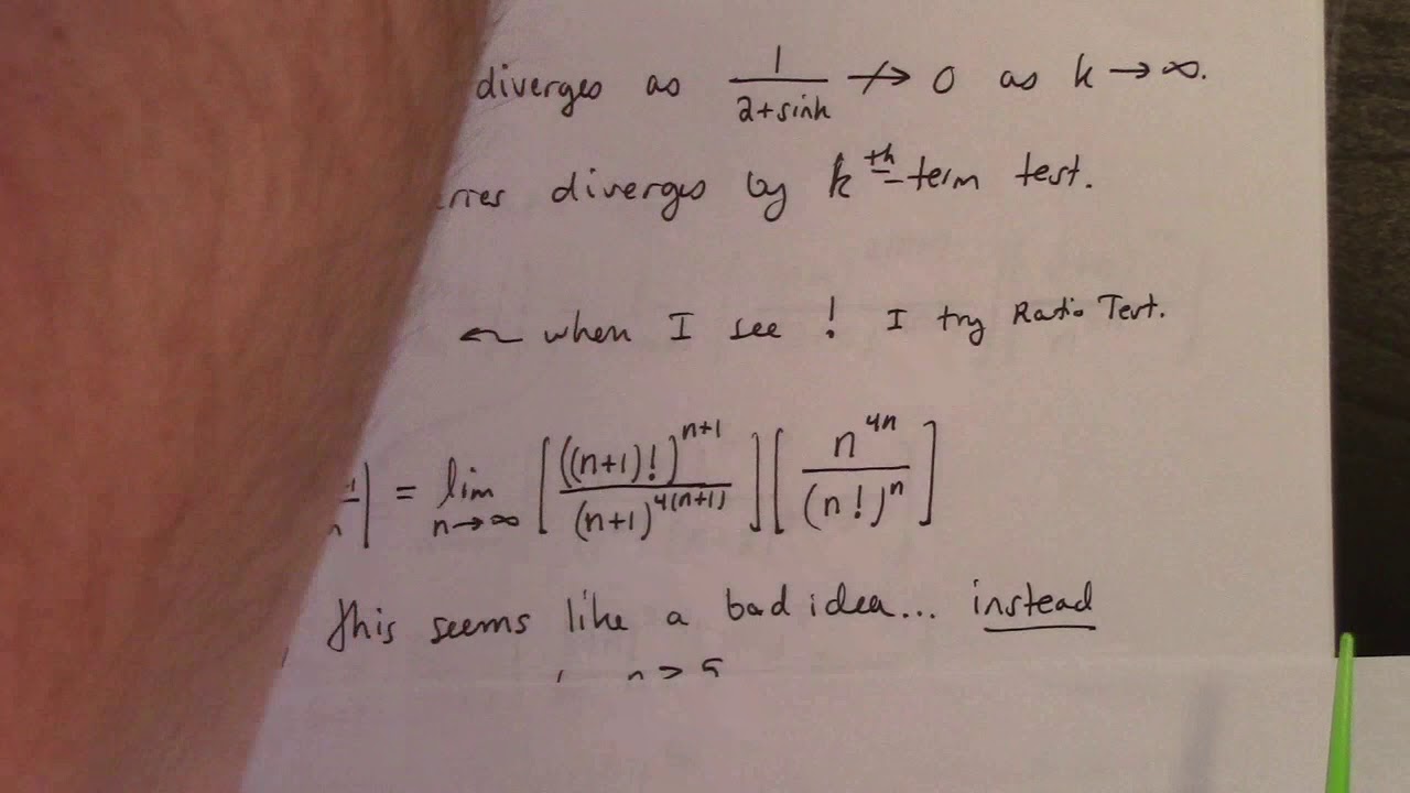 Math 132: On how to choose which Convergence Test