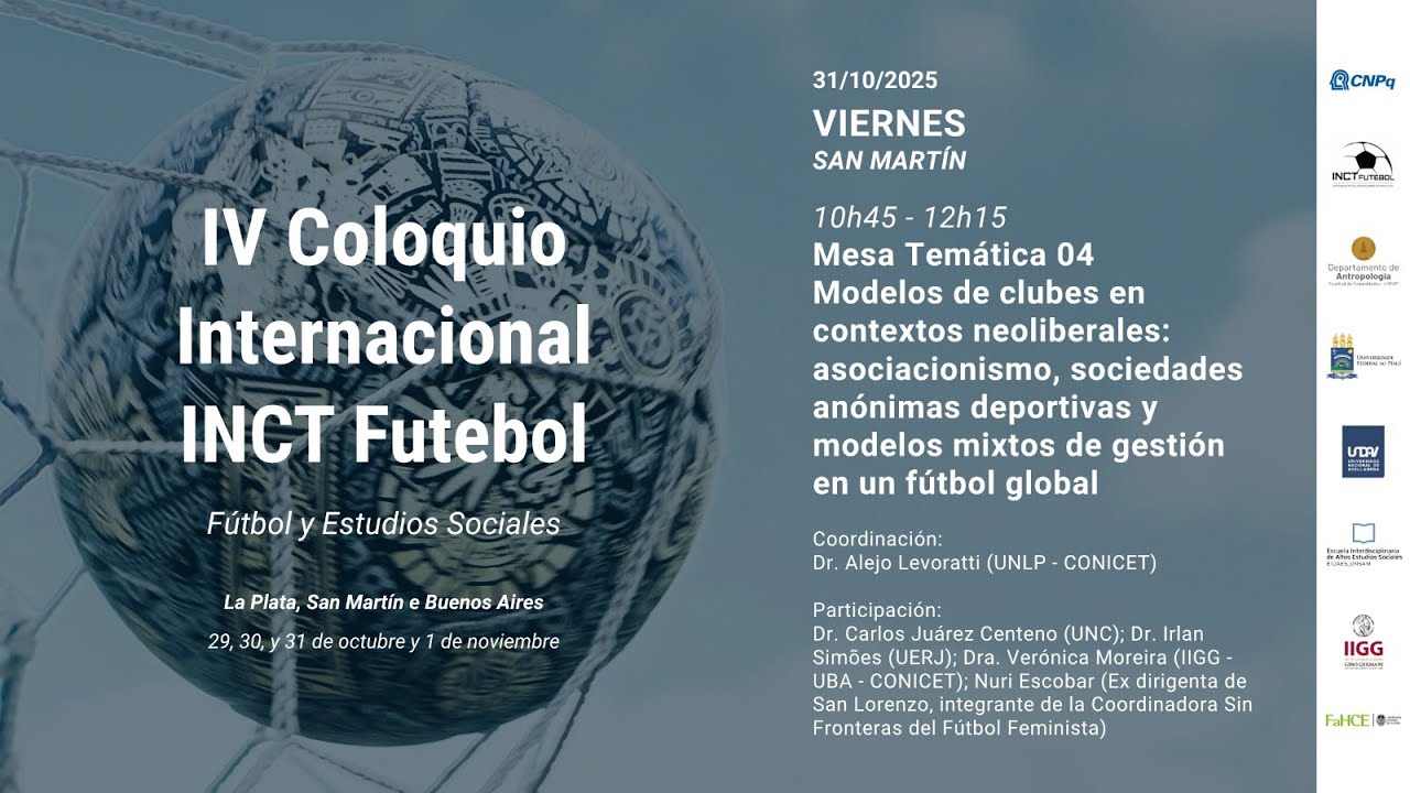 MT 04 - Clubes y gestión neoliberal: asociacionismo, S.A.D. y modelos mixtos en el fútbol global