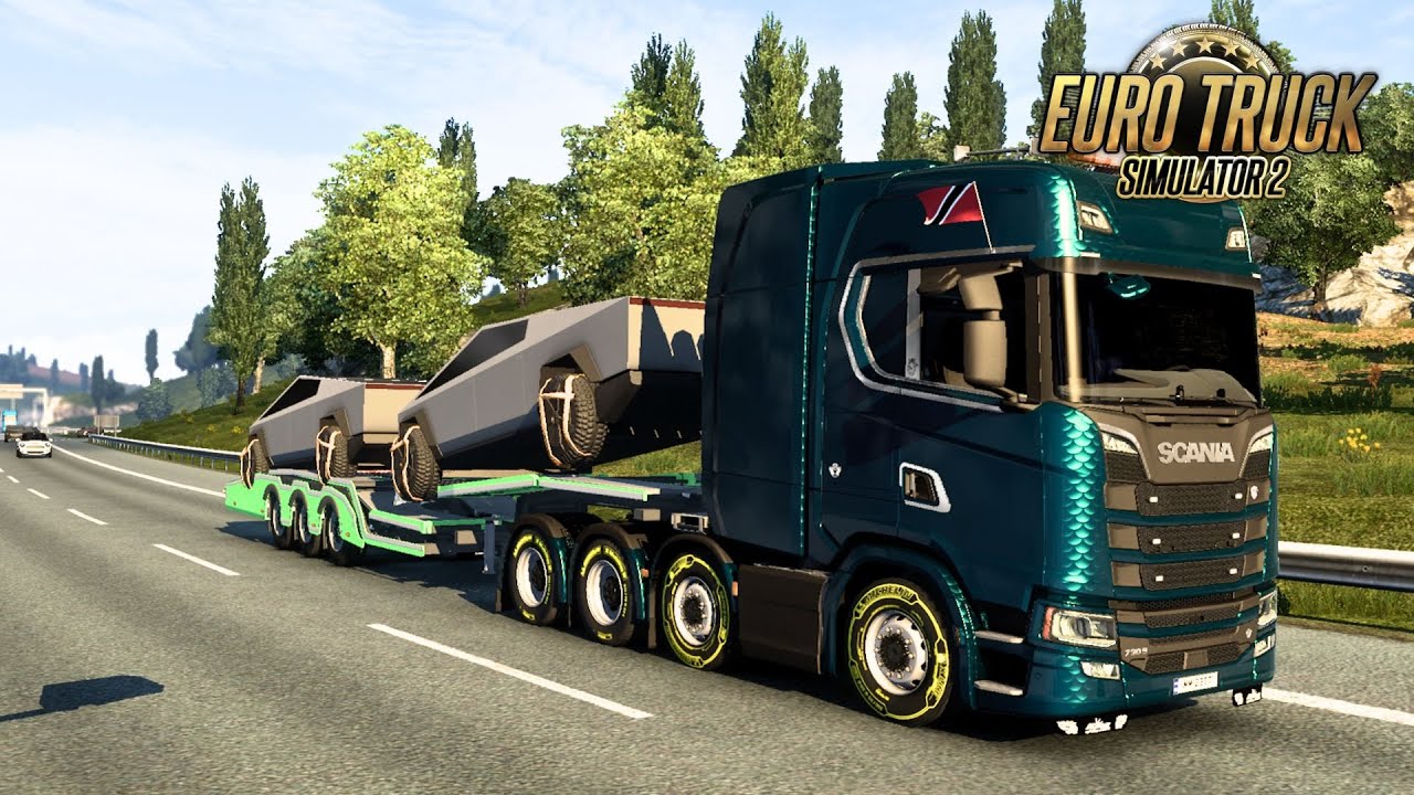 Tesla Cyber-trucks Transported From Cardiff to Santander
