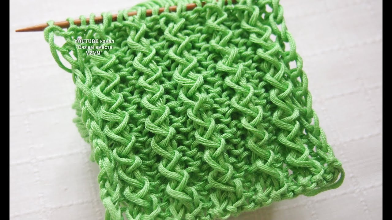 ИТАЛЬЯНСКАЯ РЕЗИНКА Красивая резинка спицами Урок 234  Beautiful elastic band with knitting needles