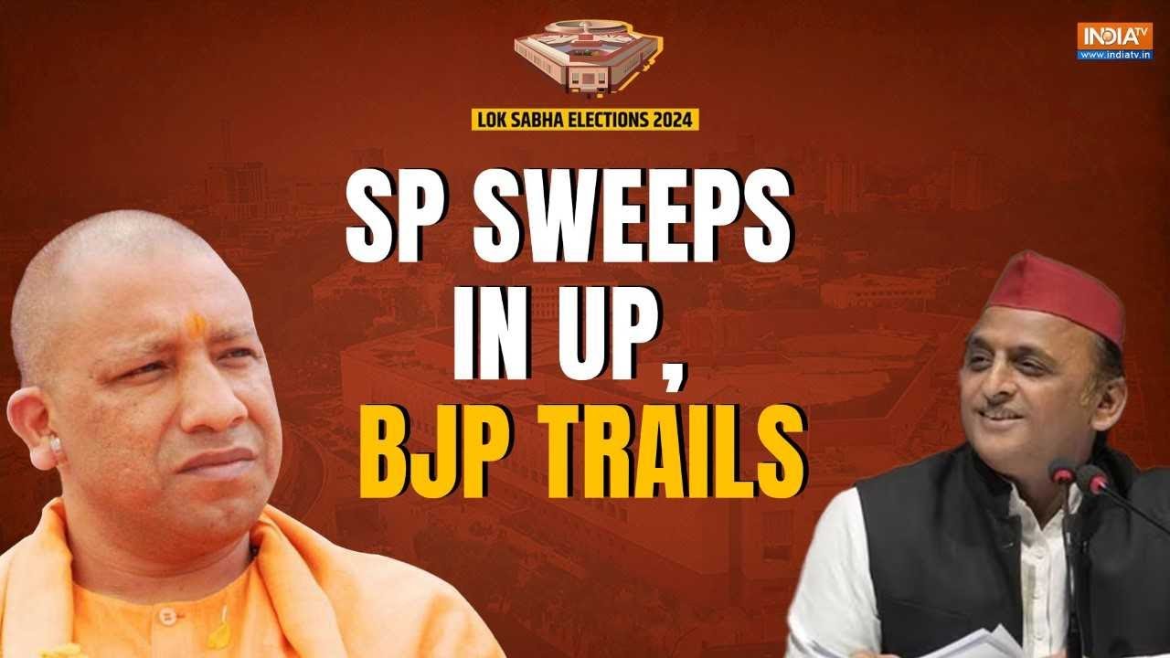 UP Lok Sabha Election Results 2024:  SP sweeps in UP, BJP trails | BJP | SP
