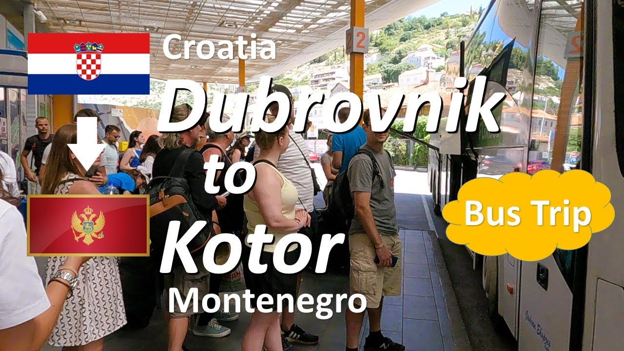 【Dubrovnik to Kotor】🇭🇷🇲🇪Crossing Borders! A Bus Journey Along the Adriatic