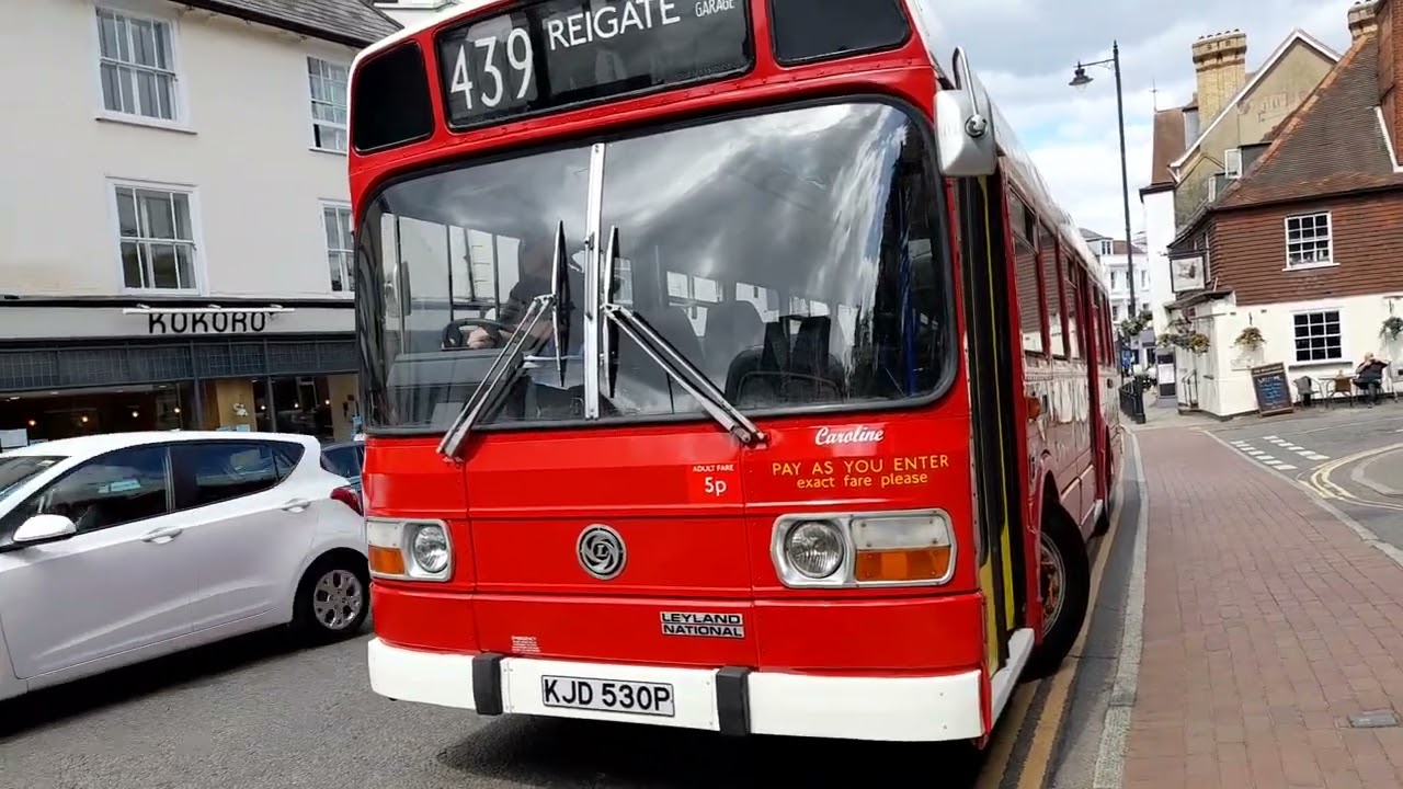 Leyland National MK1 KJD530P Preserved LS30 London Transport Red Livery on Route 439