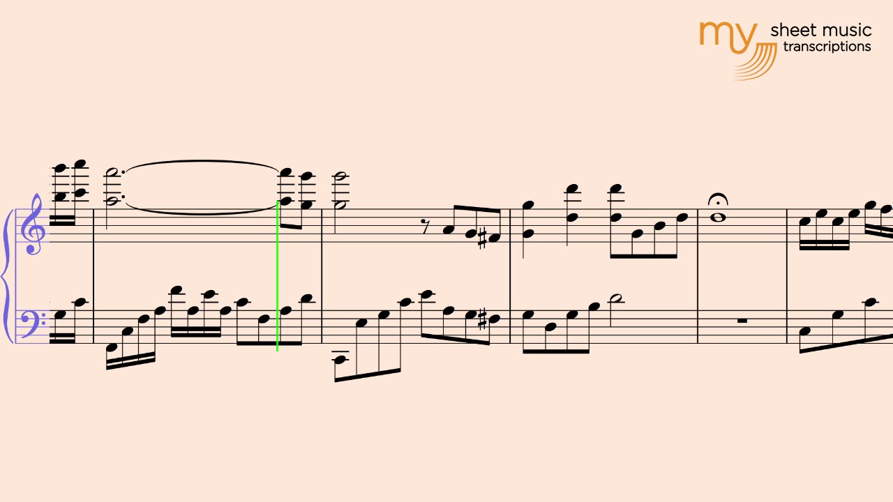 Tear Drops (Gabriel Thorn) - Piano Sheet Music Transcription