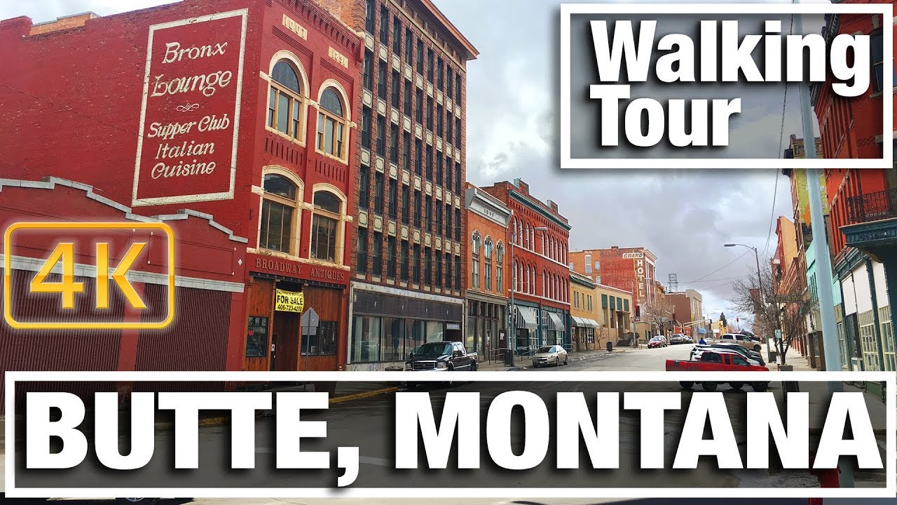4K City Walks: Butte, Montana Virtual Treadmill Walking Tour No. 2
