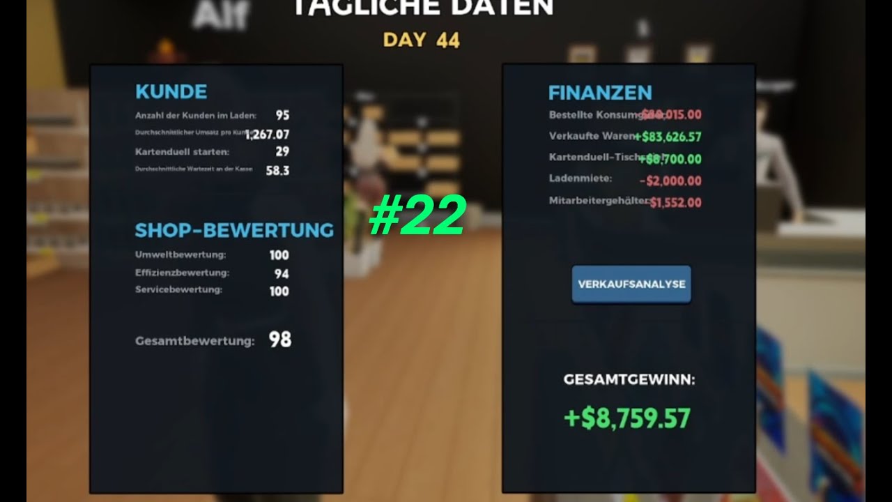 Keine Karten mehr vor der Nase.Card Shop Simulator Multiplayer #22 