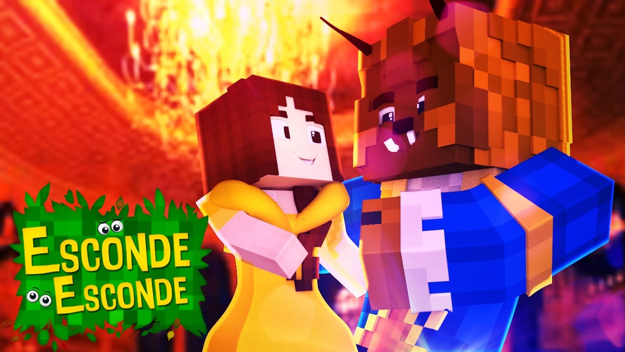 Minecraft: A BELA E A FERA! (Esconde-Esconde)