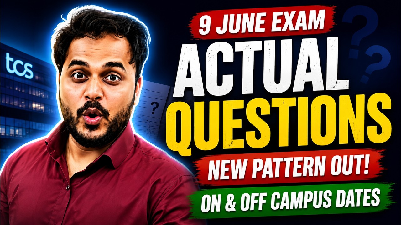 BREAKING NEWS: TCS On & Off Campus Dates | 1st Shift Analysis | Pattern Changed? Exact Questions