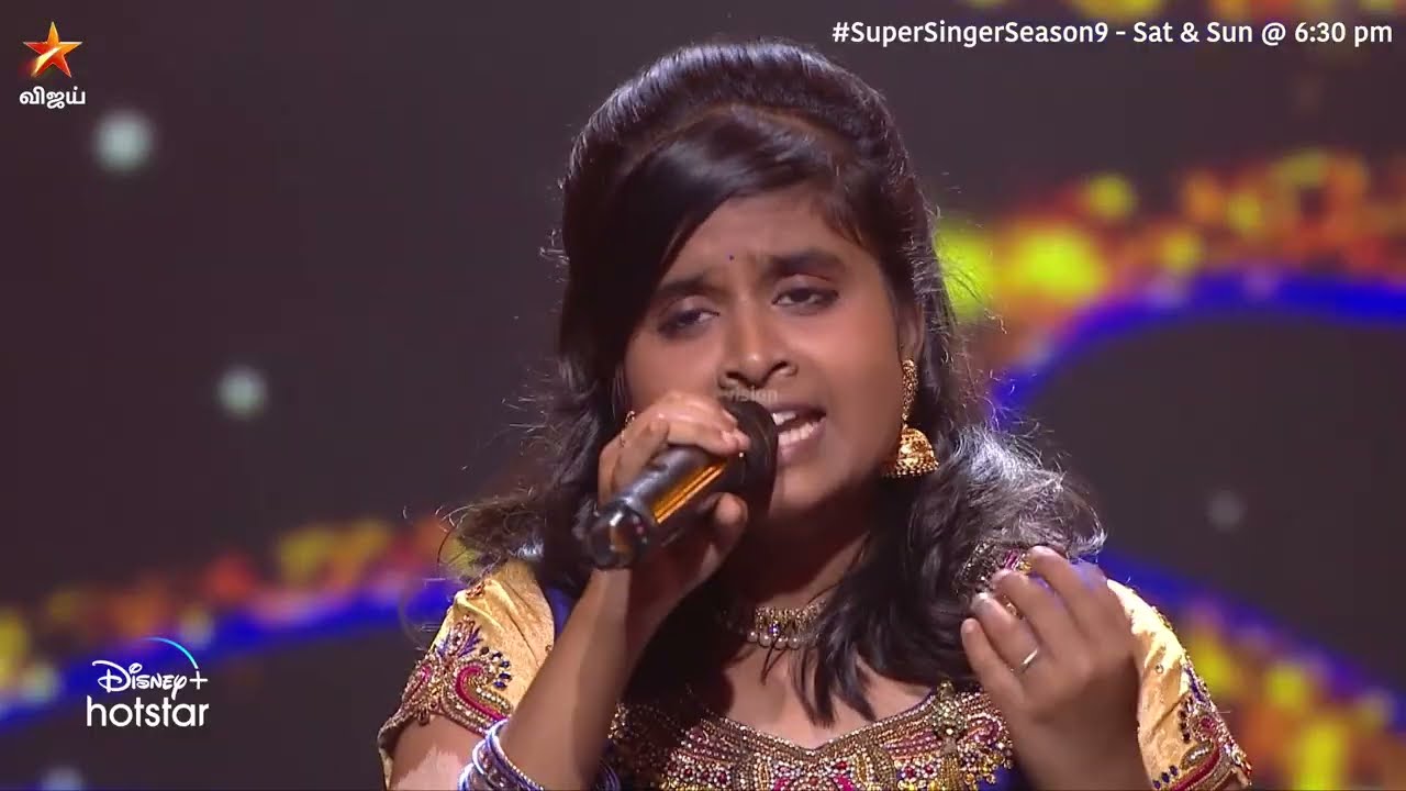 Isaiarasi ennaalum naane song by #Yazhini | Super Singer Season 9