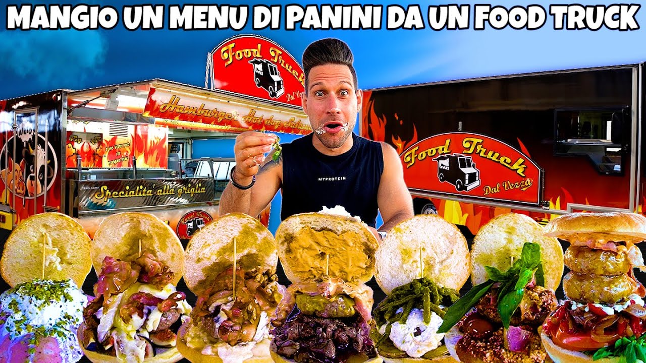 MANGIO un MENÙ di PANINI D'AUTORE in un FOOD TRUCK - (Challenge Gourmet) - MAN VS FOOD