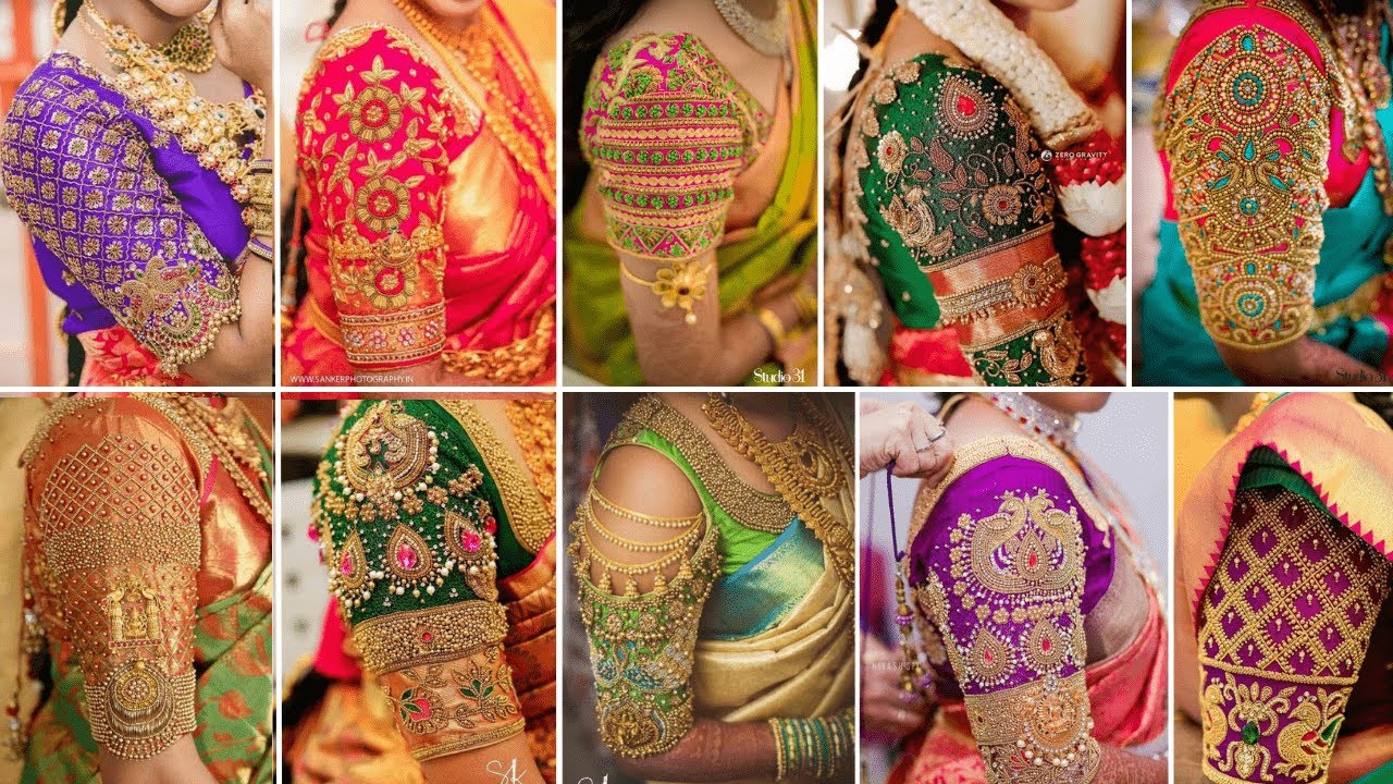 AARI Work Blouse Designs for Wedding | AARI Blouse Sleeves Design | Sarees Blouse Design For Bride
