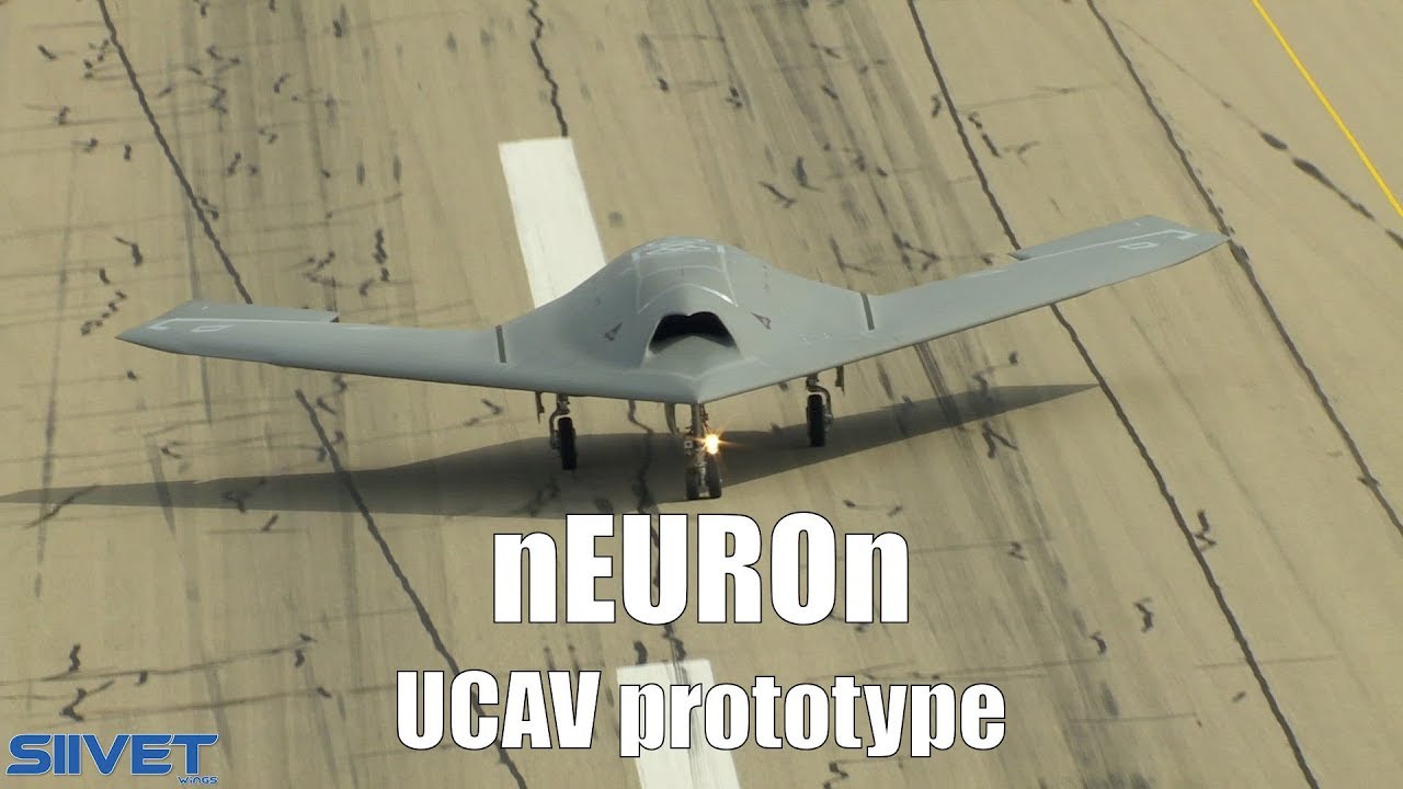 Dassault nEUROn European UCAV Drone Prototype Takeoff And Landing #1