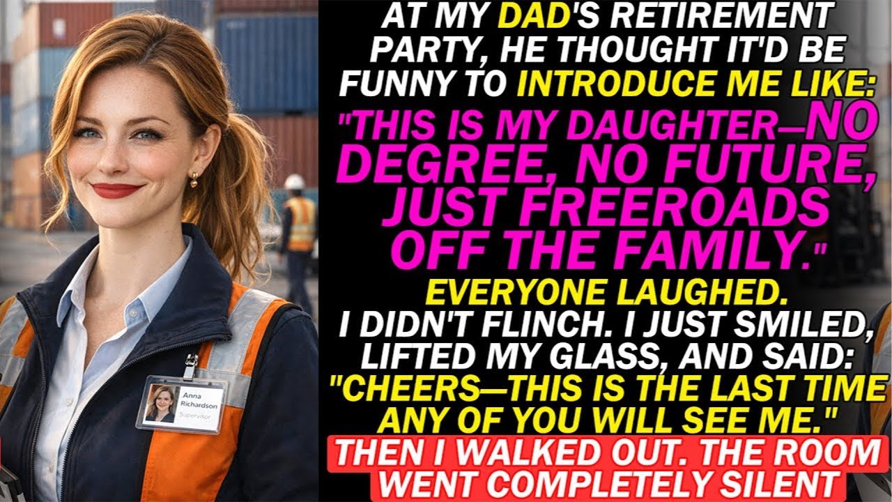 My Dad Mocked Me as “Uneducated & Worthless” at His Party — He Had No Idea I Owned His Success