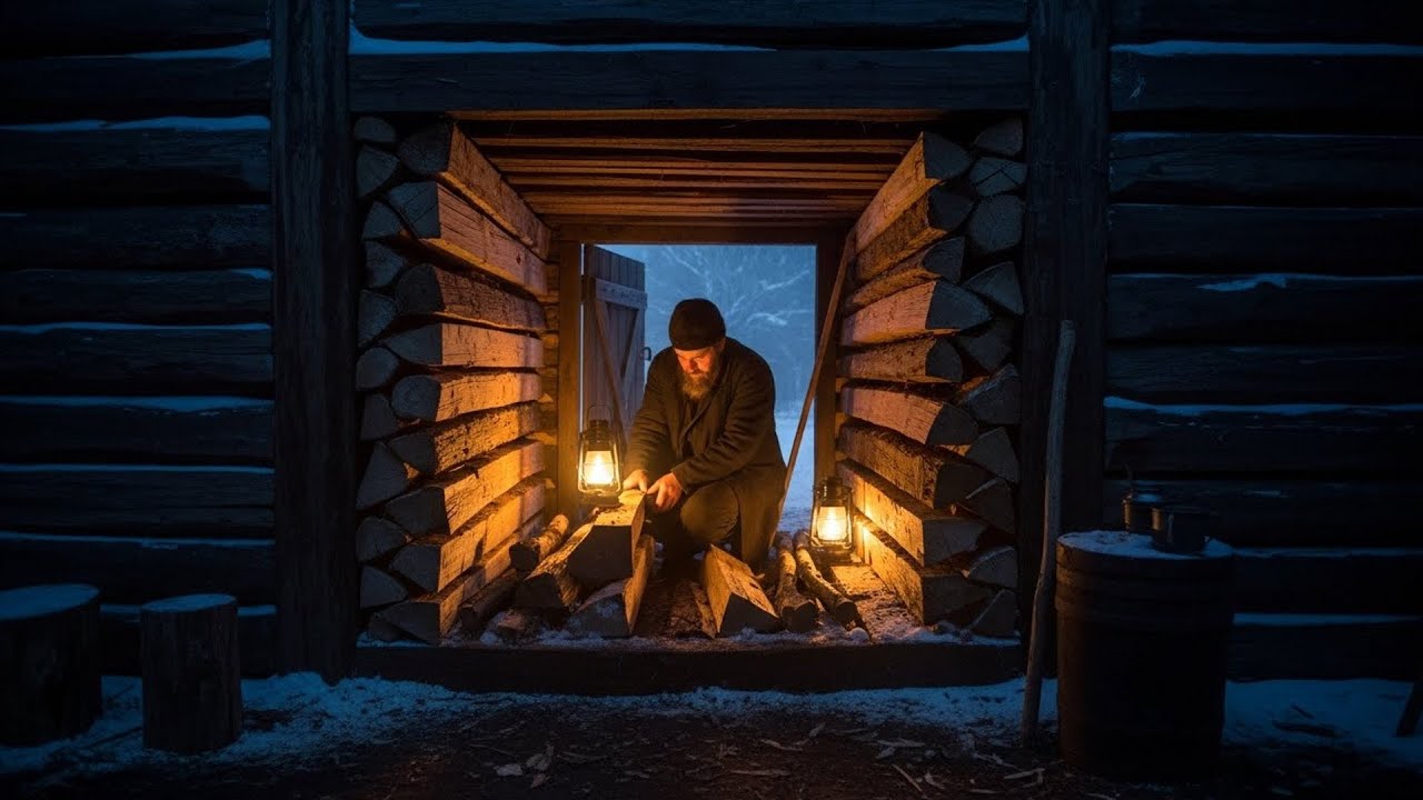 Neighbors Laughed When He Built a Cabin Inside Another Cabin — Until It Stayed 40° Warmer All Winter