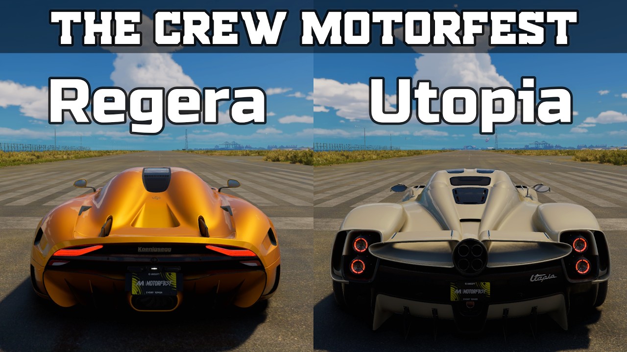 The Crew Motorfest - Koenigsegg Regera vs Pagani Utopia - Drag Race