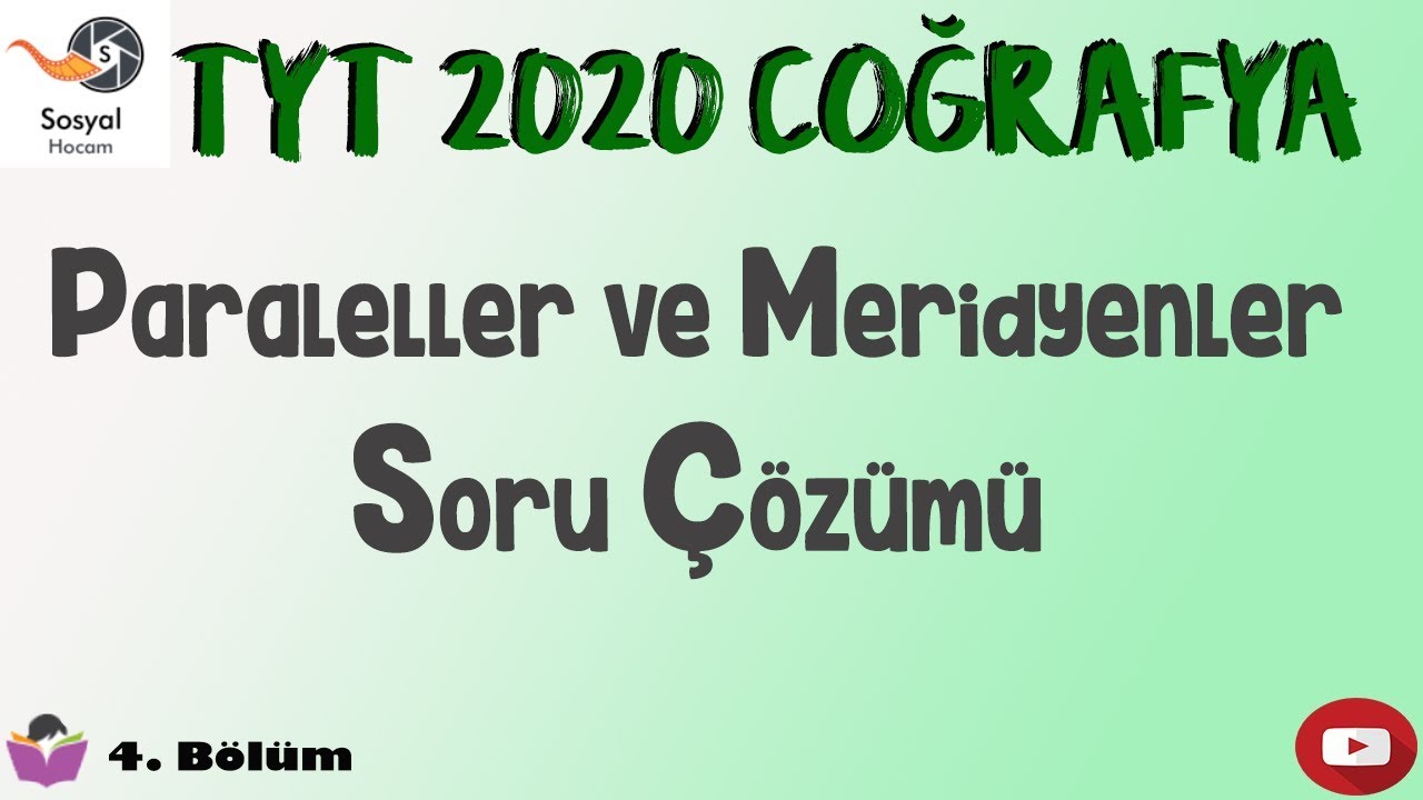 YKS 2020 - Paraleller ve Meridyenler Soru Çözümü - TYT Coğrafya