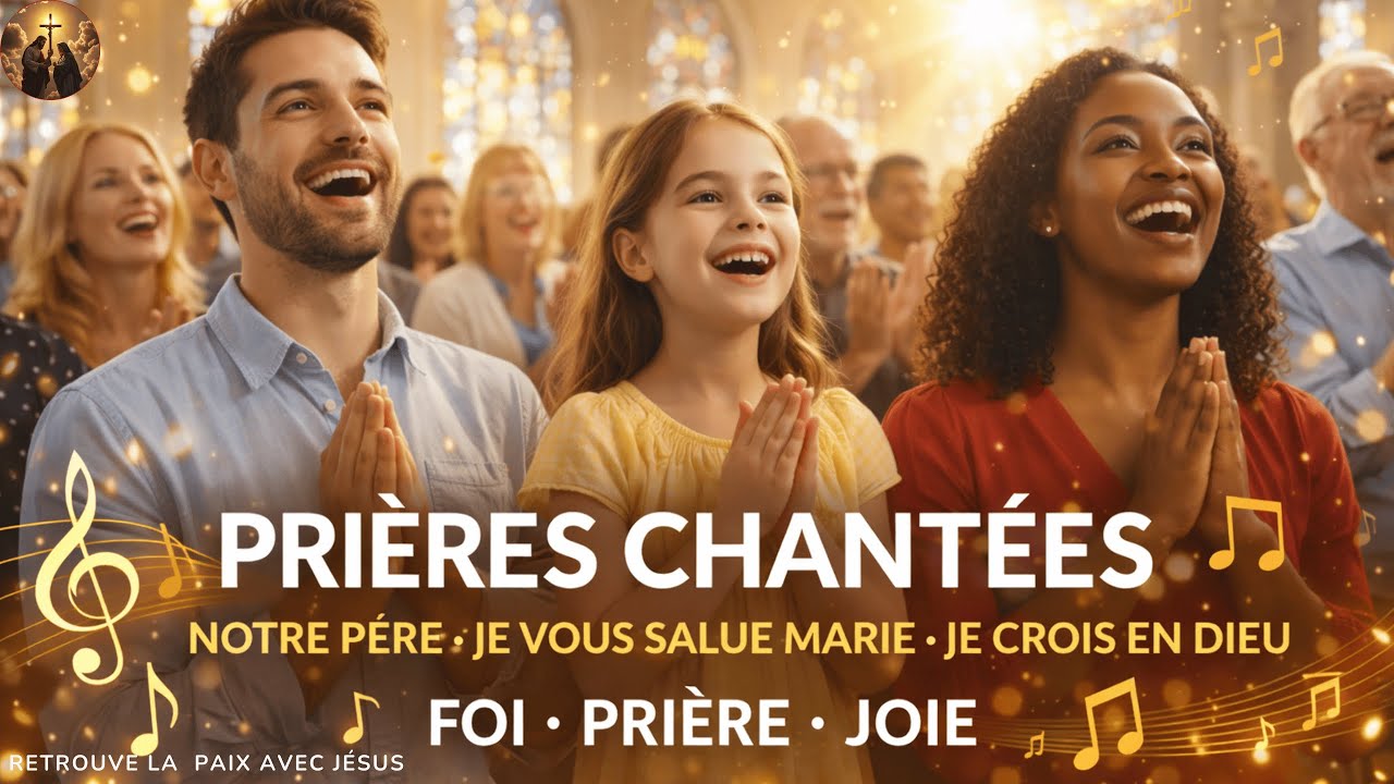 🎶 1 Heure de Pri&egrave;re Chant&eacute;e &ndash; Notre P&egrave;re, Je Vous Salue Marie, Je Crois en Dieu 🙏 #prieredumatin
