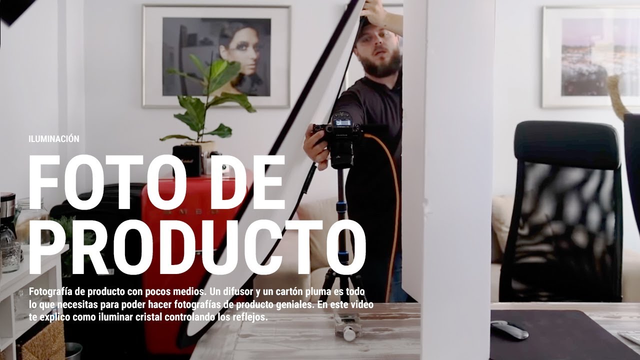 Fotografía de producto con un difusor y un reflector