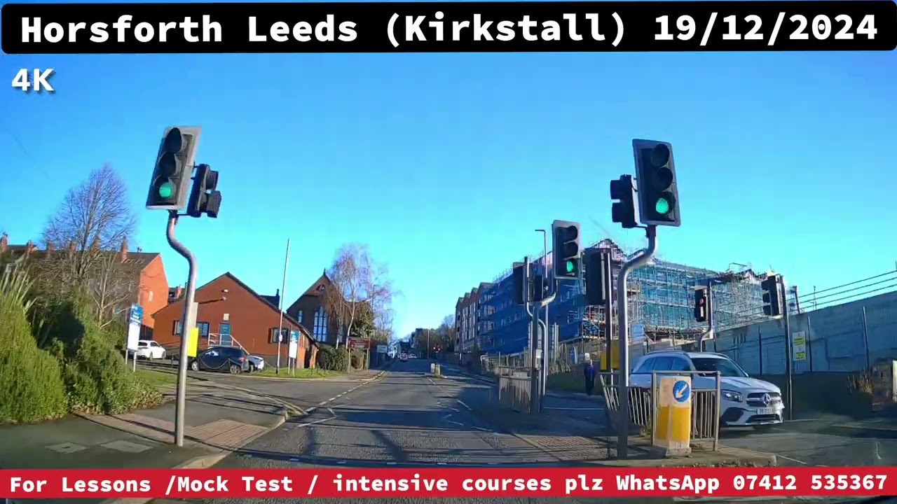 Horsforth kirkstall Driving Route 19 December 2024 Full HD 4K Road Wisdom