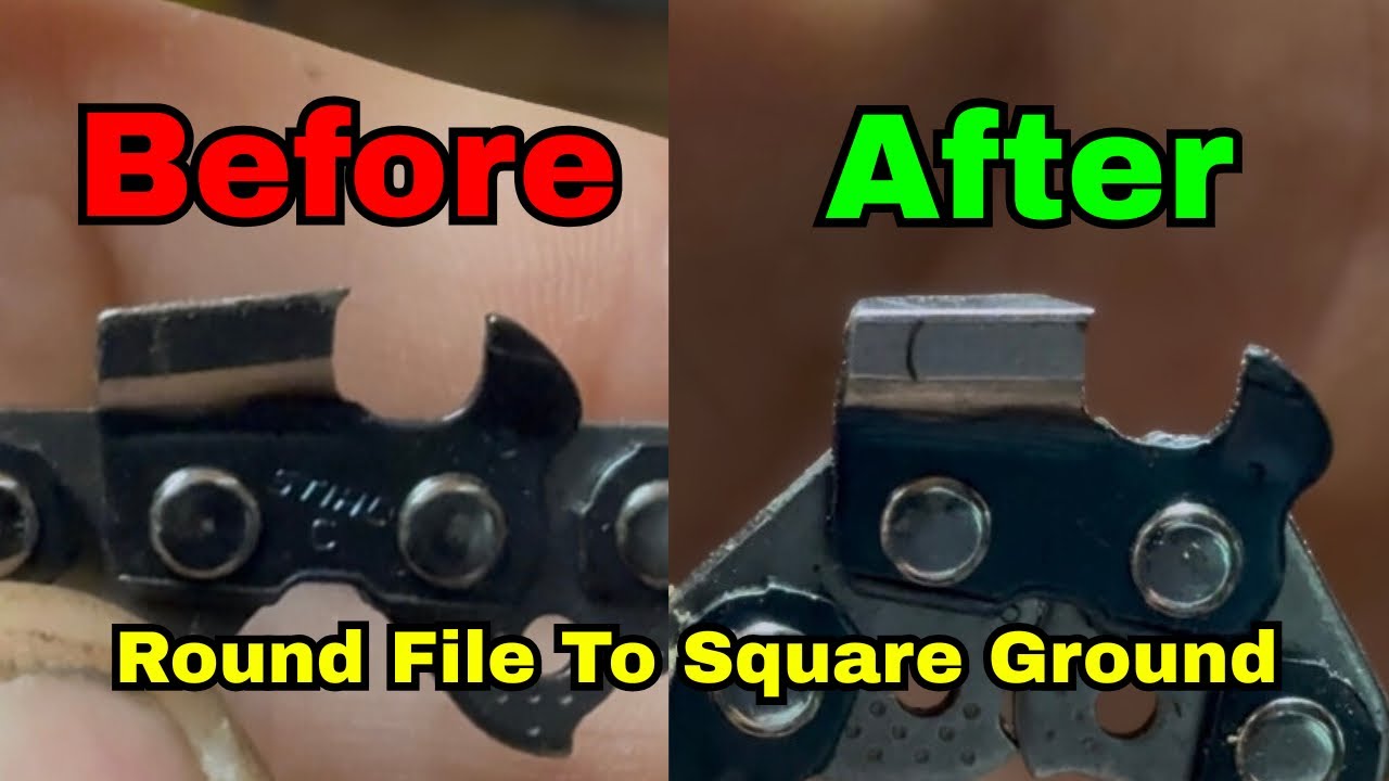 Converting Round Chain To Square Ground (Simington Chain Grinder)