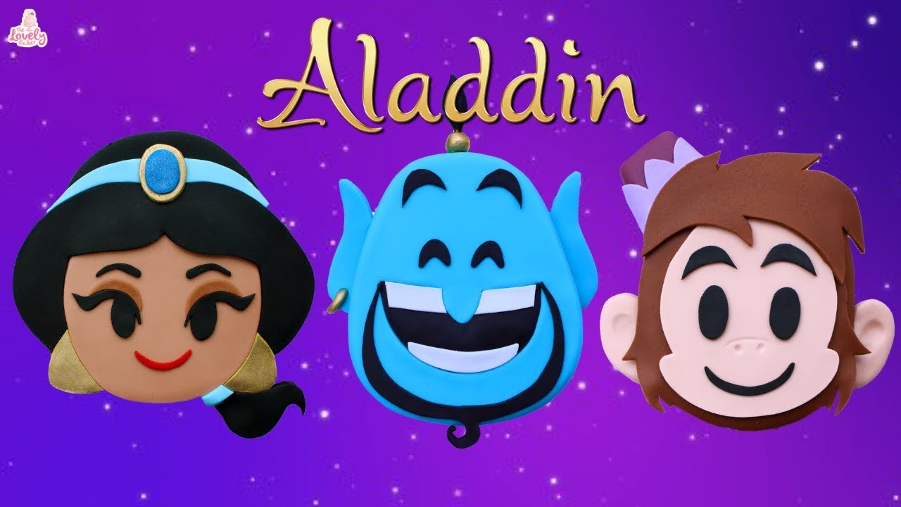 3 EASY Mini Aladdin Cakes Tutorial! | Disney Princess Jasmine, Genie ,Abu