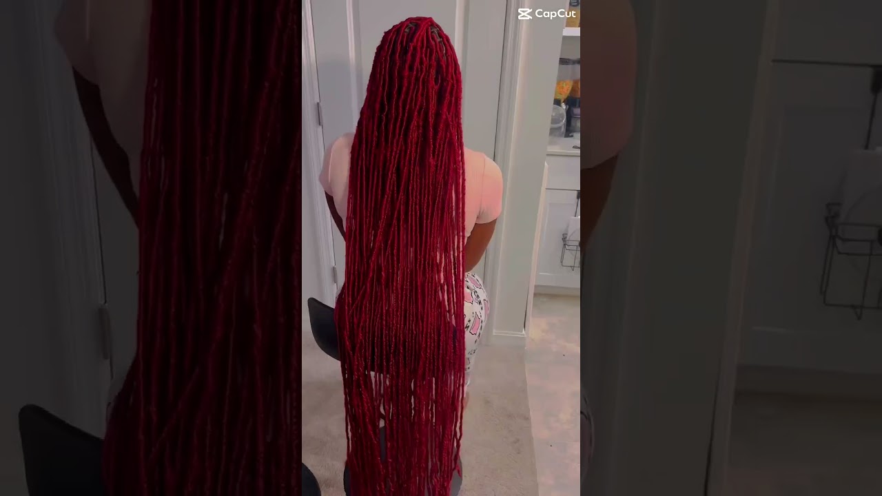 Xtra Long DIPPED Soft Locs ❤️ #hairstyle #braid #protectivestyle #trending #shorts #xtralong #