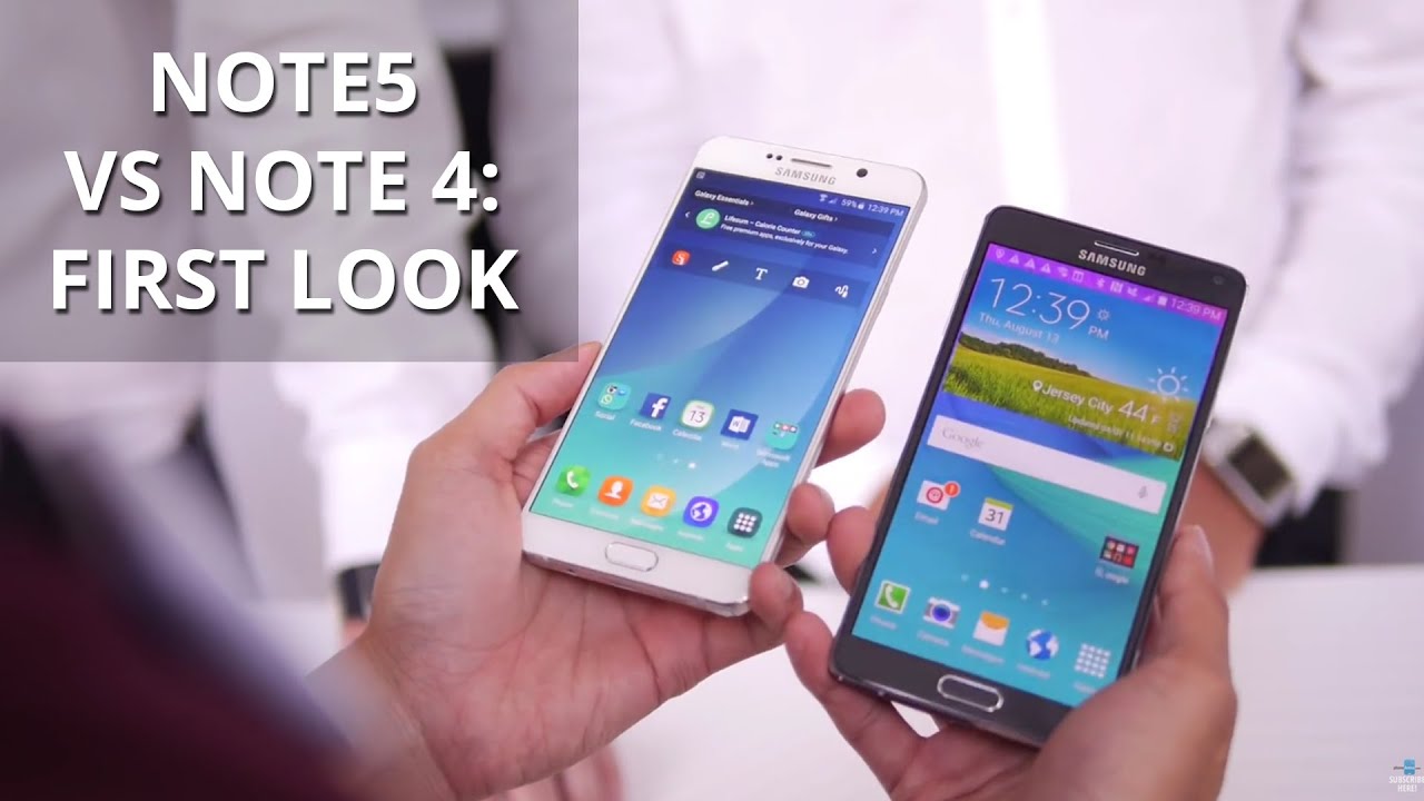 Samsung Galaxy Note 5 vs Samsung Galaxy Note 4: first look