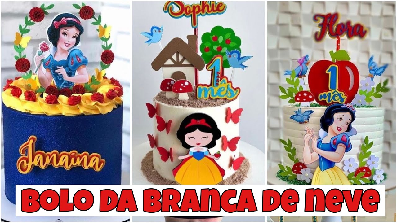 IDEIA DE BOLO NO TEMA BRANCA DE NEVE - FESTA COM AMOR
