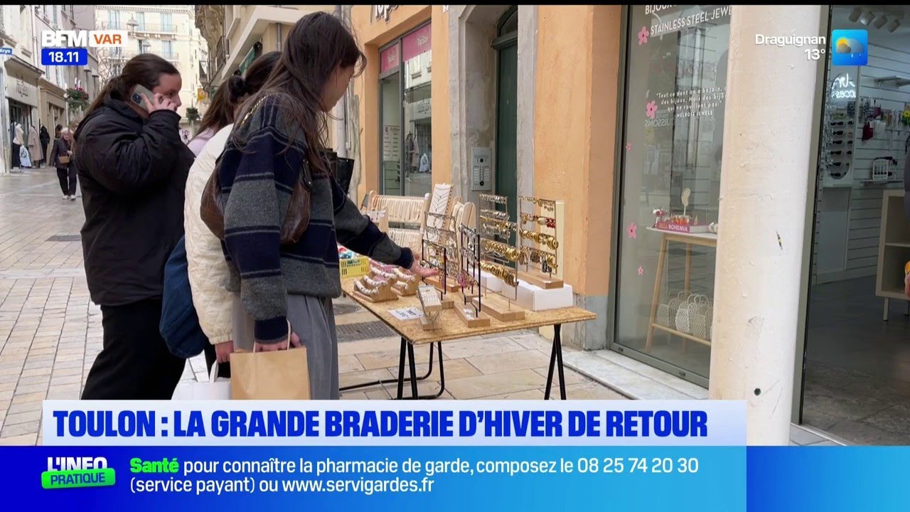 Toulon : la 4ème braderie d'hiver se tient jusqu'à demain en centre-ville