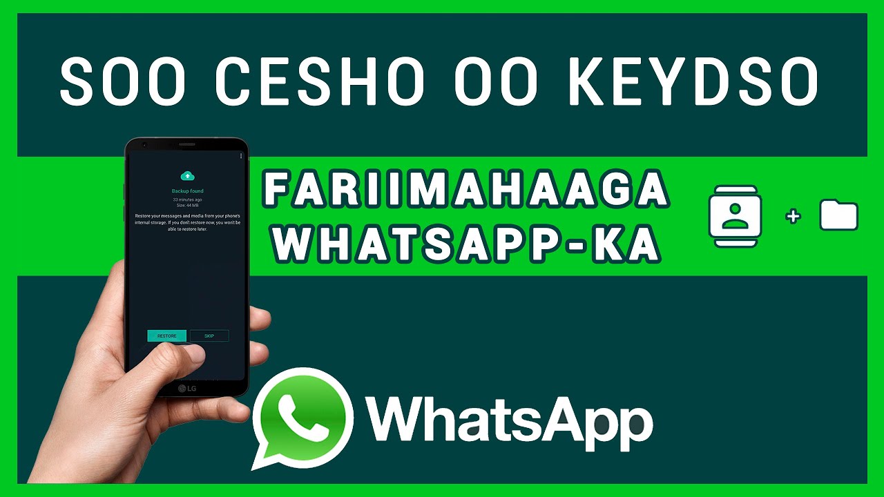 Sidee Loo Keydiyaa Fariimaha WhatsApp | Farsamo Qarsoon