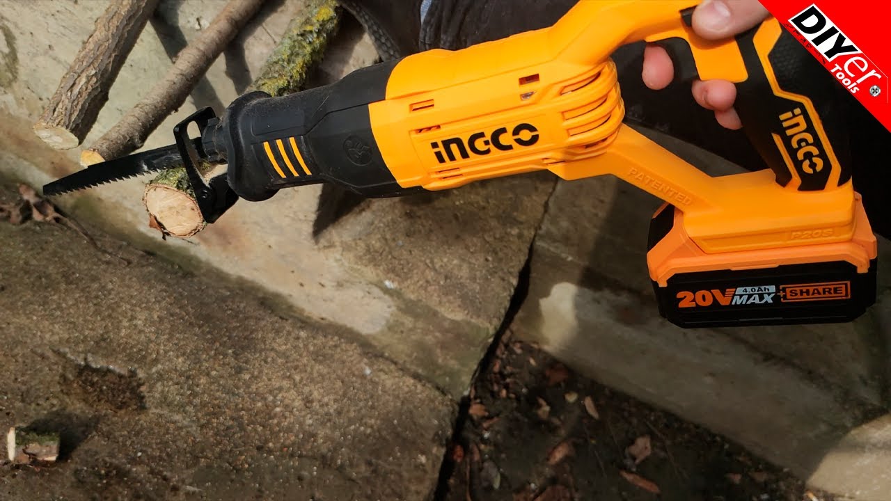 INGCO CRSLI1151 Reciprocating Saw 20V Battery - TEST @DIYer Tools