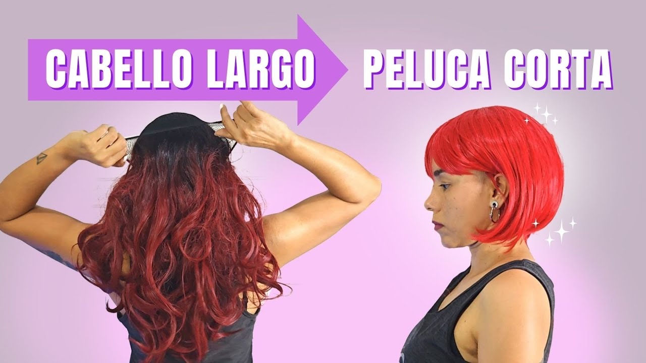💁‍♀️Truco para ponerse una peluca corta cuando tienes el cabello largo