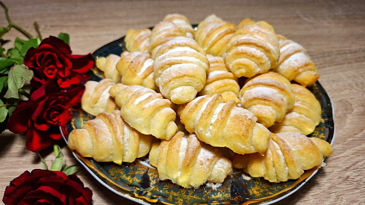 Рогалики из творожного теста
