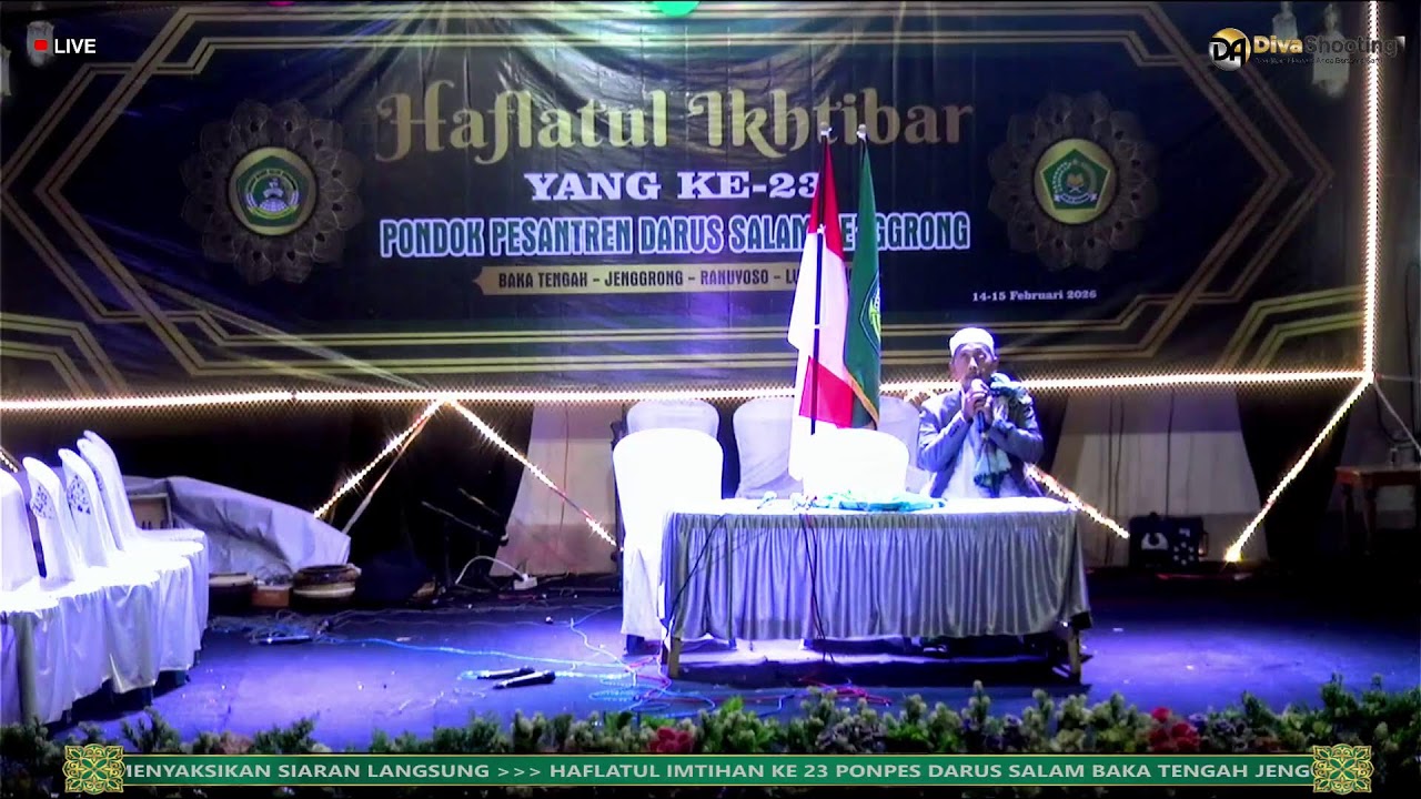 🔴LIVE HAFLATUL IKHTIBAR PONDOK PESANTREN DARUS SALAM JENGGRONG BAKA TENGAH YG KE 23