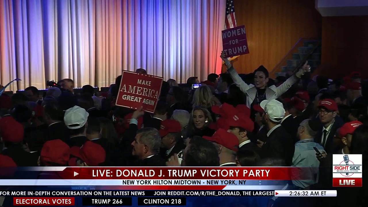 Donald Trump Victory Speech Party 11/8/16. Victory Campaign!