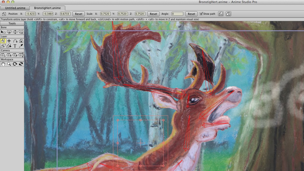 How to animate pastel drawings with Anime Studio Pro 11