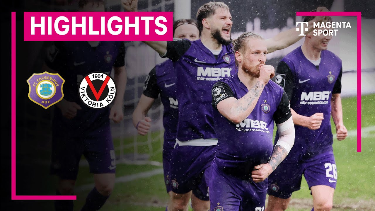 FC Erzgebirge Aue - FC Viktoria Köln | Highlights 3. Liga | MAGENTA SPORT