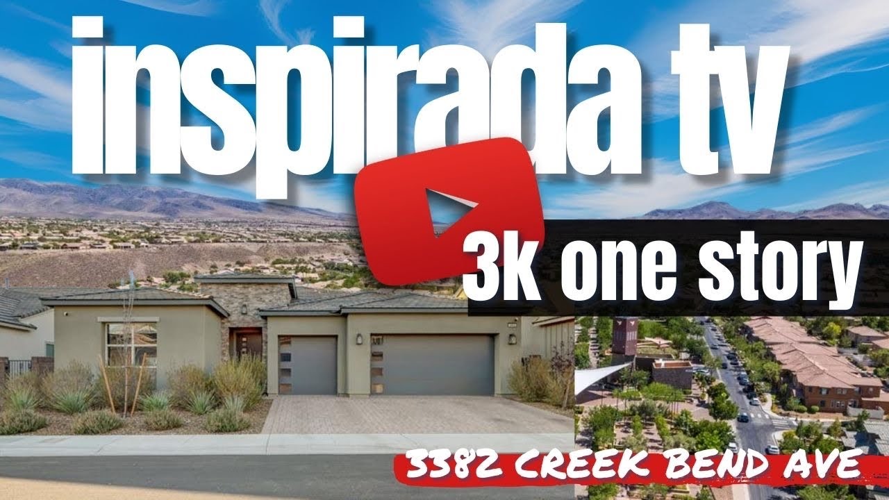 INSPIRADA TV #60| 3382 Creek Bend Ave — $939,900 | Fully Paid Solar + EV Garage | Henderson NV