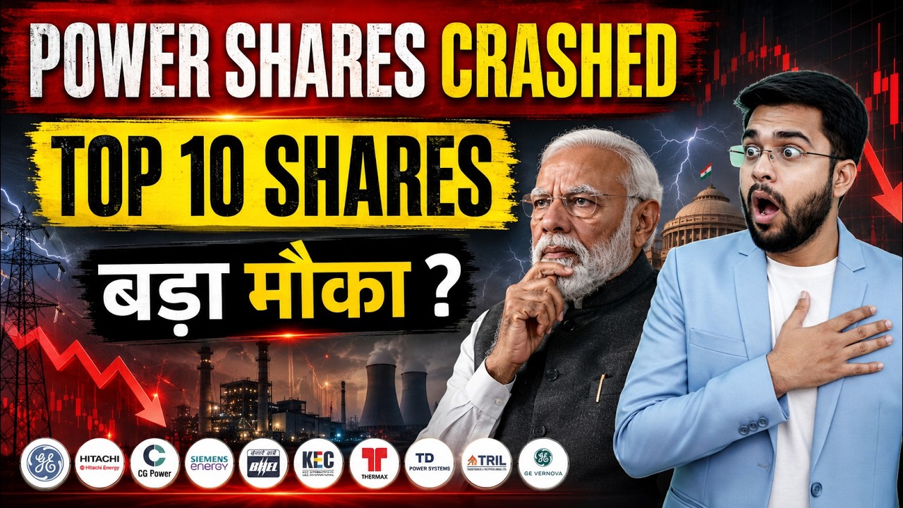 Power Equipment Stocks Crashed 📉 Opportunity ? | Top 10 Best Stocks (Bhel, CG Power, Hitachi Etc)