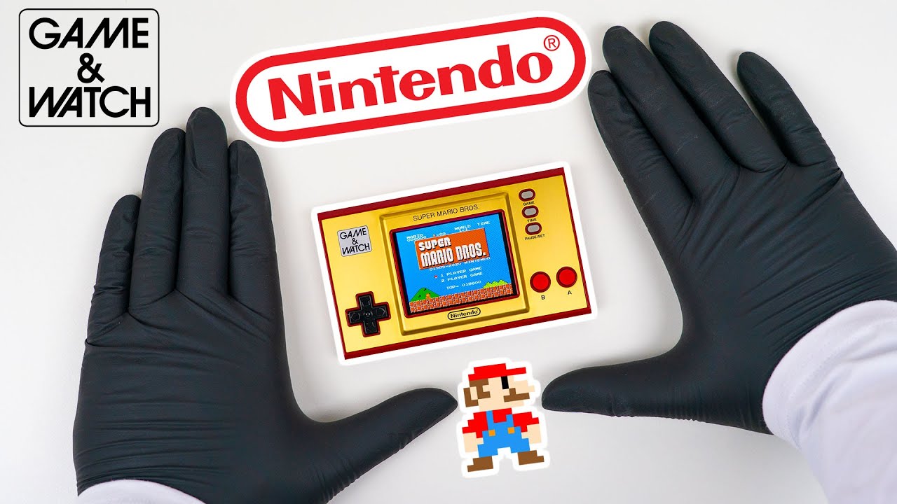 Nintendo Game & Watch Super Mario Bros Handheld Console Unboxing + Gameplay - ASMR